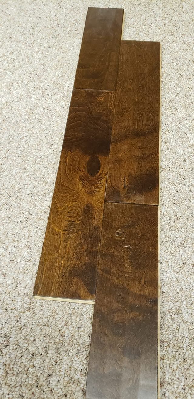 Hand-scraped hickory