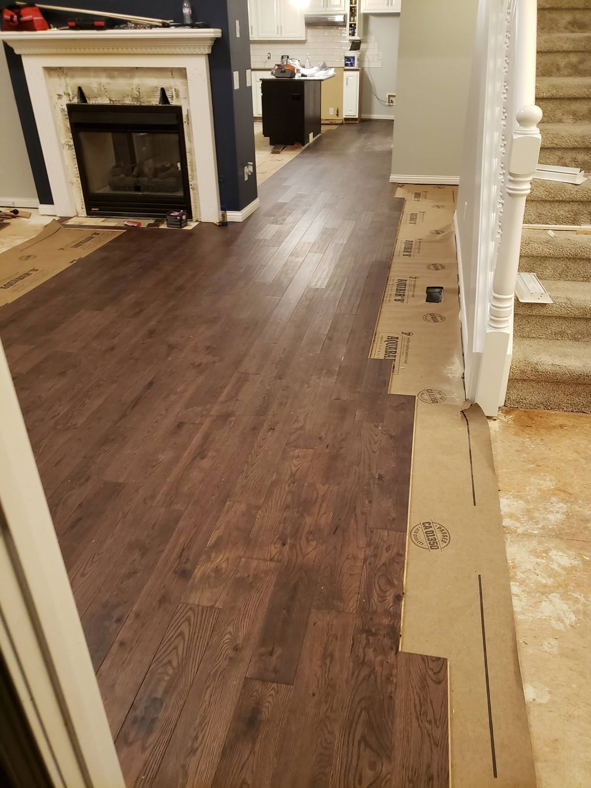 Hardwood living room