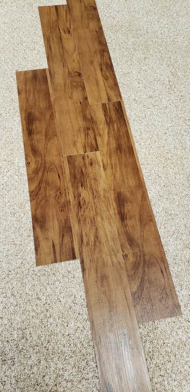 Glue-down plank
